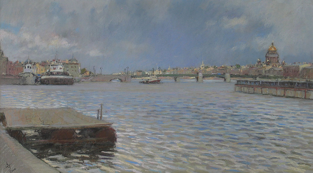 The Neva. Sunny Day.