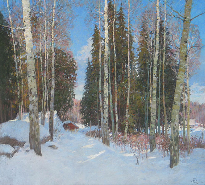 Finnish Farm. Winter.