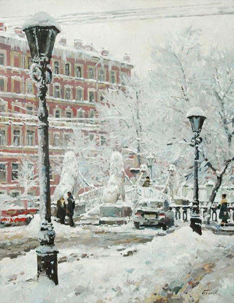 Фонари у Львиного моста