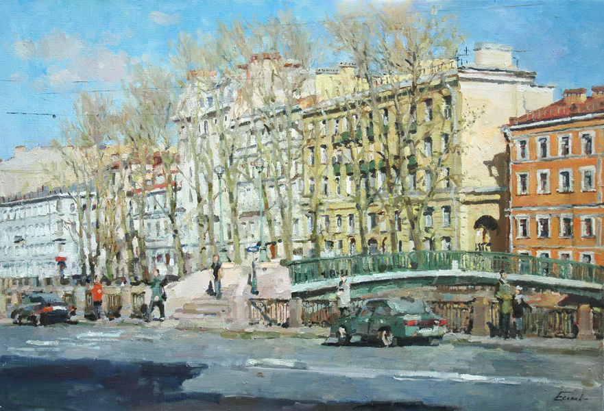 Весной у Коломенского моста