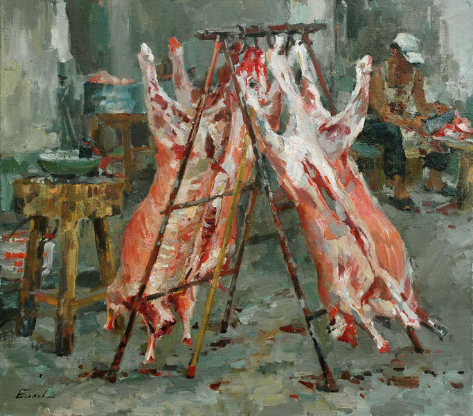 в мясной лавке