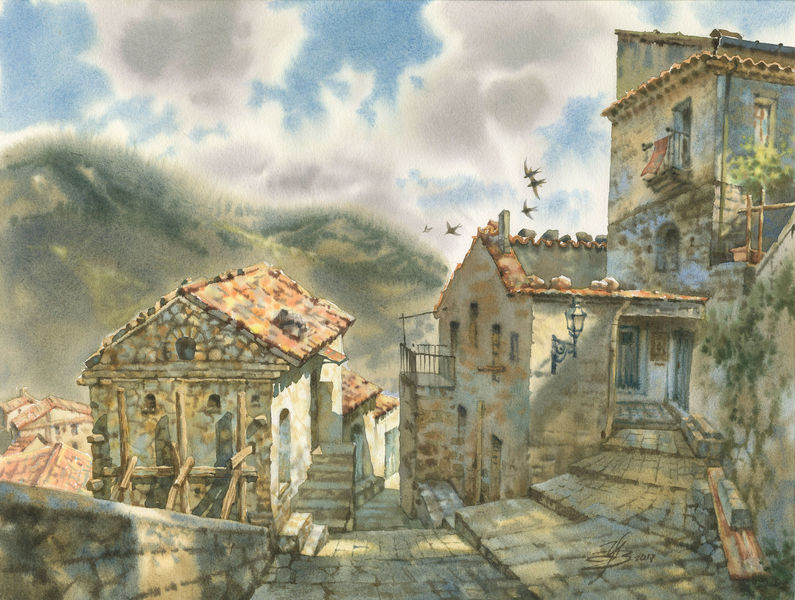 Italian village Valsinny