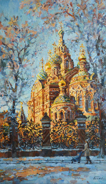 Зимой в Михайловском саду
