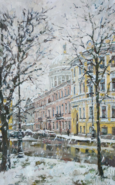 Тучков переулок. Первый снег