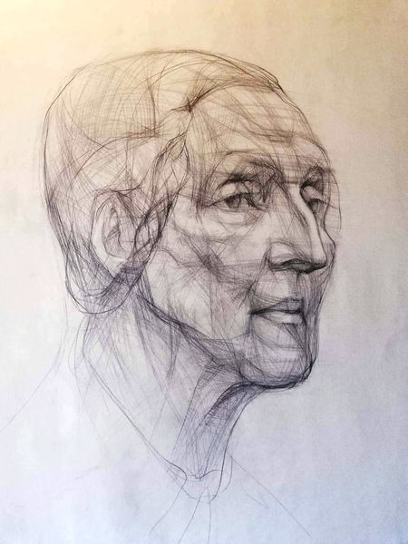 Натурщица, учебная работа